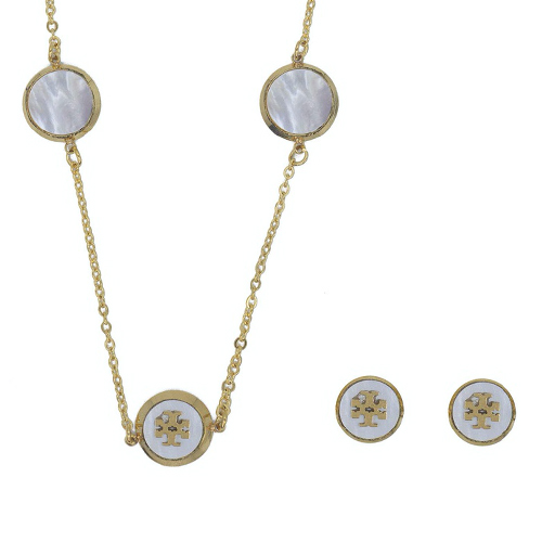 Tory Butch White Women's Pendant Set