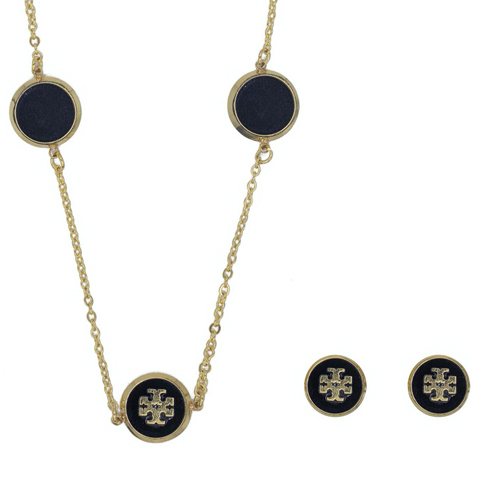 Tory Butch Black Women's Pendant Set