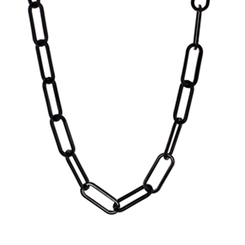 [HuivyPkLZD57031606225990.jpg] Plain Hardware Black Men's Neckpiece